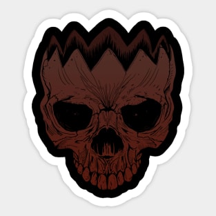 Skull - Red Sticker